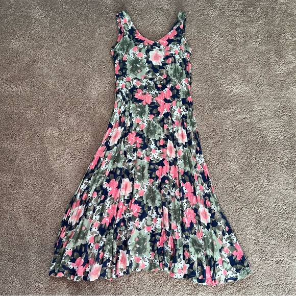 Maggie Lawrence Collection Floral Midi Dress | size 5/6 - Picture 1 of 9